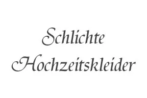 schlichte Hochzeitskleider